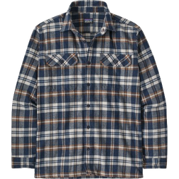 Patagonia Long Sleeved Organic Cotton Midweight Fjord Flannel Shirt - Fields/New Navy