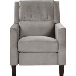 Beliani Velvet Recliner Grey Sessel 97cm