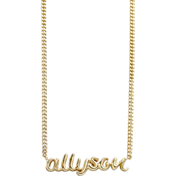 Baublebar Curb Chain Custom Nameplate Necklace - Gold