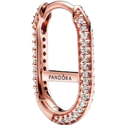 Pandora ME Pave Link Earring - Rose Gold/Transparent