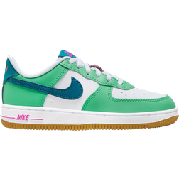 Nike Force 1 LV8 PS - White/Spring Green/Hyper Violet/Green Abyss