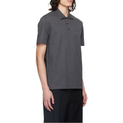 Versace Milano Stamp Polo Shirt - Anthracite