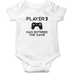 AW Fashions Baby Player 3 Has Entered The Game Cute One-Piece Bodysuit - White