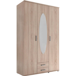 Stella Trading Oval Mirror Brown Kleiderschrank 120x195cm