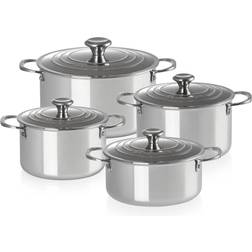 Le Creuset Signature 3-Ply Plus Set med lock 4 delar