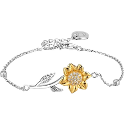 amangny Sunflower Bracelet - Silver/Gold/Transparent
