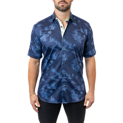 Galileo Men's Night Sky Sport Shirt - Blue