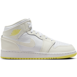 Nike Air Jordan 1 Mid GS - Sail/White/Light Laser Orange