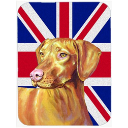 Caroline's Treasures Union Jack Vizsla with English British Flag Chopping Board 15.38"