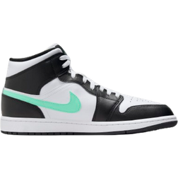 Nike Air Jordan 1 Mid M - White/Black/Green Glow