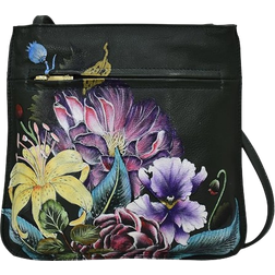 Anuschka Front Zip Crossbody Bag - Vintage Floral