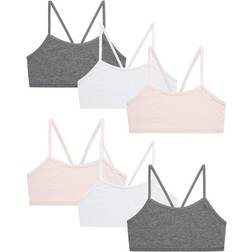 Cami Bralette 6-pack - Heather Grey/White/Blush