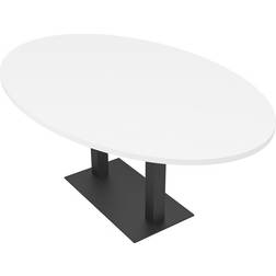 Skutchi Designs Inc. Conference White Matte Black Base Table