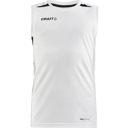 Craft Sportswear Kid's Pro Control Impact Training Shirt - White/Black (1908236-900999)