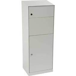 MEFA Maple Parcel Box 662 Ruko Lock - White/Aluminium