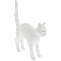Seletti Jobby the Cat - White Table Lamp 18.1"