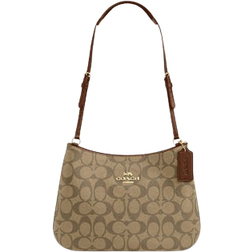 Coach Penelope Shoulder Bag In Signature Canvas - Gold/Khaki Saddle