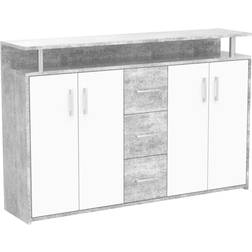 Roller Drift Concrete/White Sideboard 90x139cm