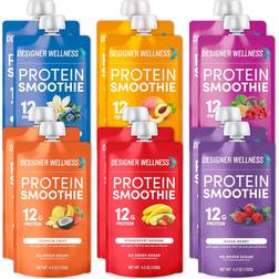 Designer Wellness Protein Smoothie Mixed Variety 4.2oz 12pack