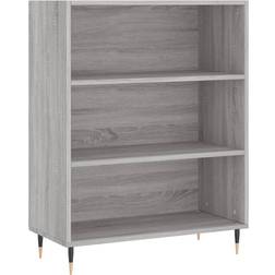 vidaXL Engineered Wood Gray Sonoma Oak Bokhylle 90cm