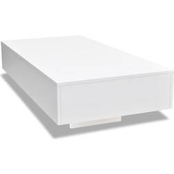 vidaXL 244021 High Gloss White Coffee Table 21.7x45.3"