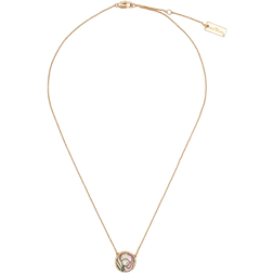 Marc Jacobs The Medallion Abalone Pendant Necklace - Gold/Multicolour