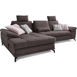 Cavadore Costello Espresso Sofa 312cm 5-Sitzer