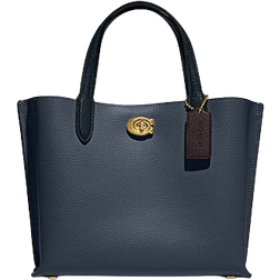 Coach Willow Tote Bag 24 In Colorblock - B4/Denim