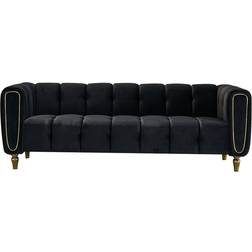 Modern Black Sofa 31.9" 2 Seater