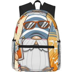 Coaee Hello Summer Cute Gnome Light Casual Backpack - Multicolour