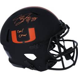 Fanatics Authentic Jeremy Shockey Miami Hurricanes Autographed Riddell Eclipse Speed Helmet with "2001 Champs" Inscription