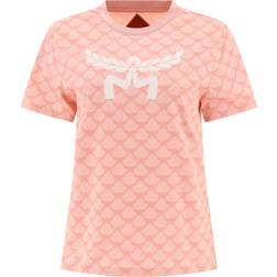 MCM Women’s Lauretos Print T-shirt - Pink/Silver Pink