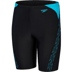 Speedo Boy's Hyper Boom Jammer - Black/Blue