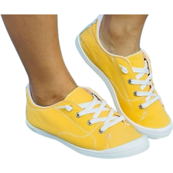 Aswmxr Slip-On Canvas Flats - Yellow