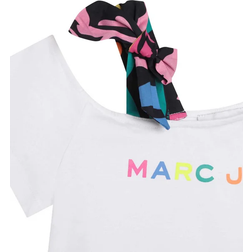 Marc Jacobs Kid's Bow Detail Logo Print T-shirt - White