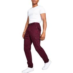 Sun + Stone Men's Morrison Cargo Pants - Dark Scarlet