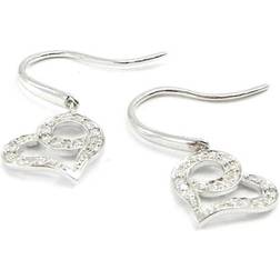 Les Trésors de Lily Earrings - Silver/Transparent