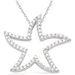 Les Trésors de Lily Star Of The Seas Pendant - Silver/Transparent