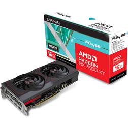 Sapphire Pulse Radeon RX 7600 XT 2xHDMI 2xDP 16GB