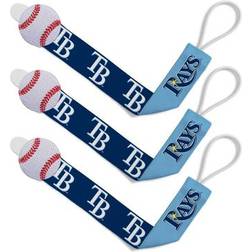 Masterpieces Tampa Bay Rays Pacifier Clip 3-pack