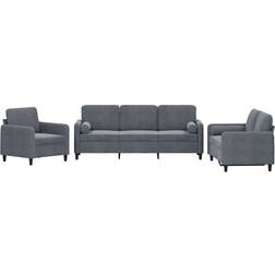 vidaXL 3201955 Dark Gray Sofa 78" 3 6 Seater