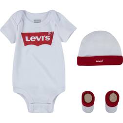 Levi's Baby Batwing Onesie Set 3pcs - White (864410012)