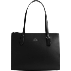 Coach Nina Tote Bag - Leather/Silver/Black