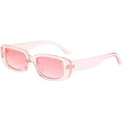 Segolike Chunky Retro Style Sunglasses Pink