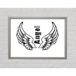 Happy Larry Angel Wings 3 White Bild 84.1x59.7cm