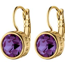 Dyrberg/Kern Louise Earrings - Gold/Amethyst