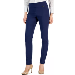 I.N.C. International Concepts Women's Tummy-Control Mid-Rise Skinny Pants - Indigo Sea