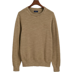 Gant Sunfaded Crew Neck Sweater - Concrete Beige