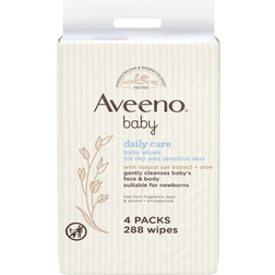 Aveeno Daily Care Baby Wipes 4-pack 288pcs