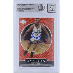 Upper Deck Paul Pierce Boston Celtics Autographed 1998-99 Ovation #80 Beckett Fanatics Witnessed Authenticated 10 Rookie Card with "The Truth" Inscription